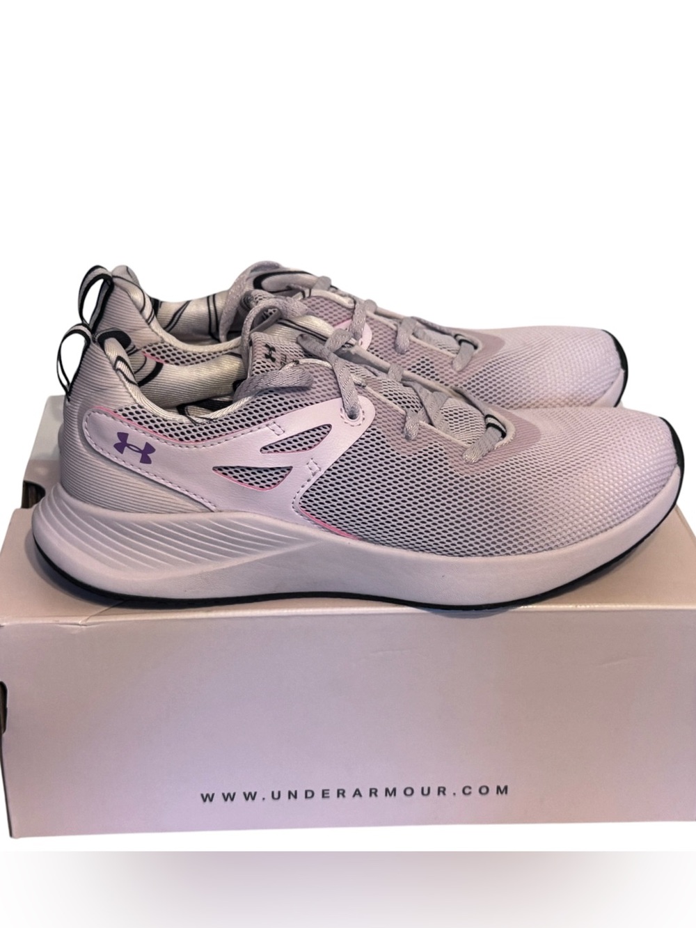 Under Armour Women’s Lavender Mesh Training Sneakers